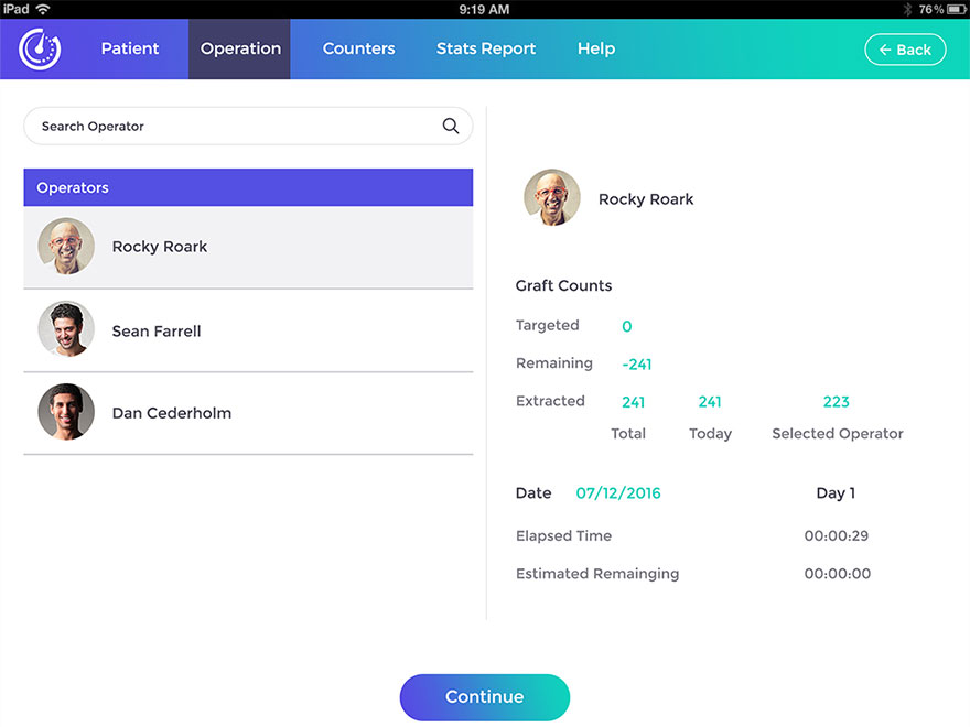 Graft Calculator Patient Search
