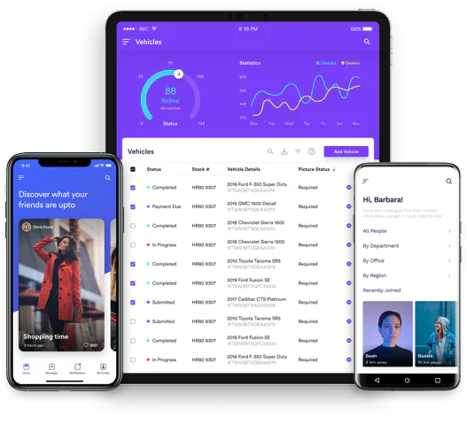 Image of mobile app development