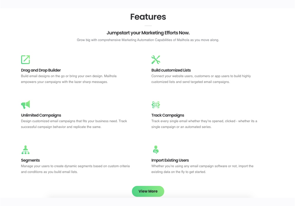Mailhola Features