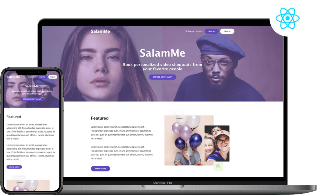ReactJS Web App