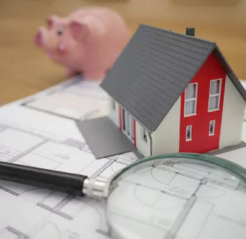 A small house on graph paper