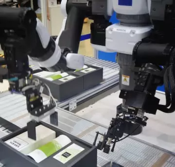 Automatic machinery working in manufacturing industry