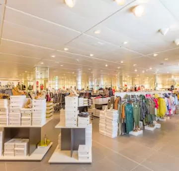 Picture of the cloth showroom